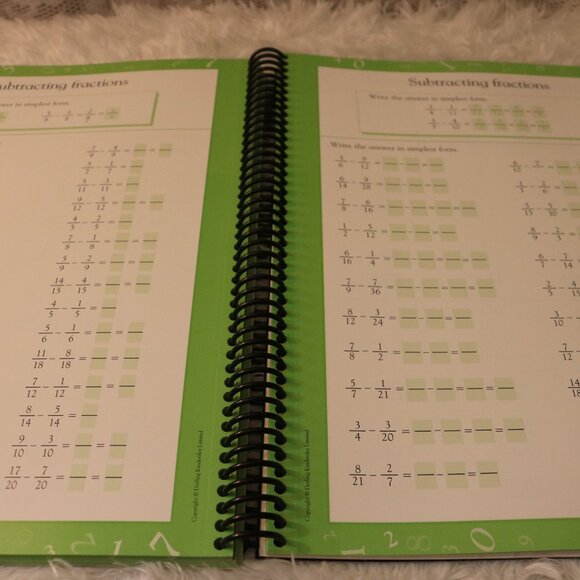 Math Made Easy 4th grade workbook *3 pages written in total* - Picture 5 of 6